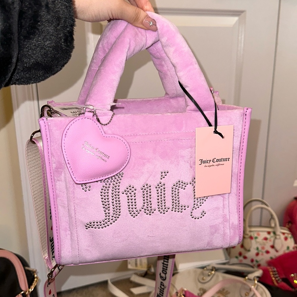 Juicy couture extra spender mini tote in fondant pink